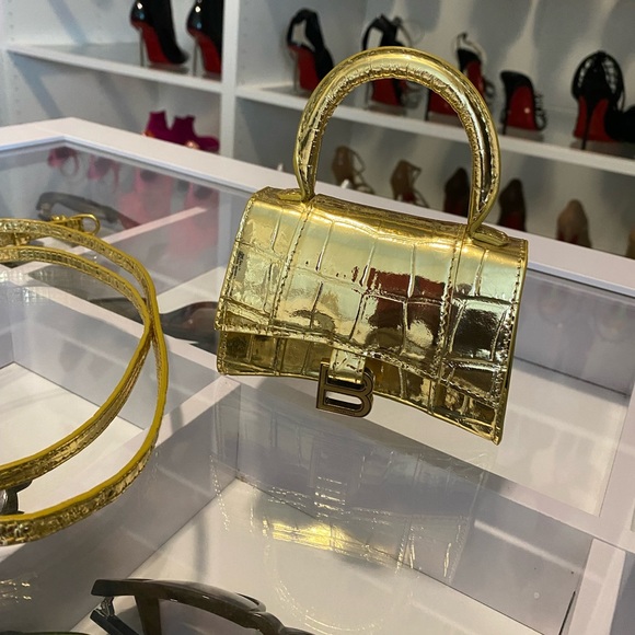 NEW Balenciaga Hourglass Croc Mini Bag XXS $1000 - Picture 5 of 9